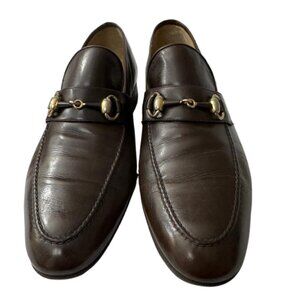 Vintage Authentic MEN'S Gucci GG Horsebit Loafers Size 42/Size 8.5 Made in Italy
